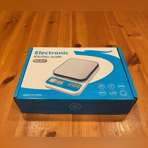 ELECTRONIC KITCHEN SCALE DIGITAL UNIT TARE GRAMS OUNCES MEASUREMENTS NEW BATTERY